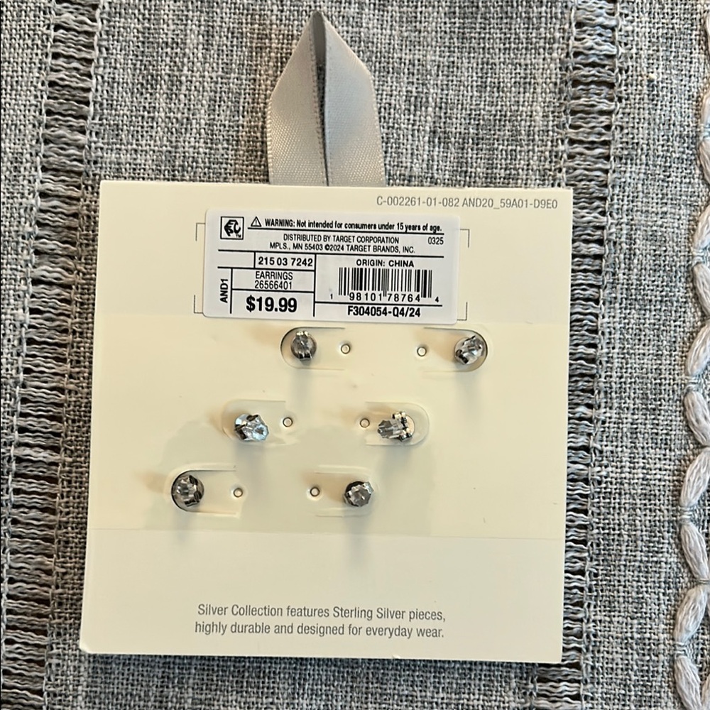A New Day Silver Earring Set - Picture 2 of 2